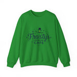 Frosty's Snowflake Café Christmas Sweatshirt, Festive Snowman Sweater