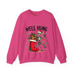 Funny Skeleton Christmas Sweater, Sarcastic "Well Hung" Christmas Sweatshirt