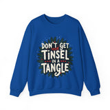 Sarcastic Christmas Sweatshirt, "Don't Get Your Tinsel in a Tangle" Sweater