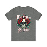 Gothic Floral Skull T-Shirt - Death in Bloom Tee