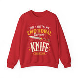 Funny Emotional Support Knife Sweatshirt