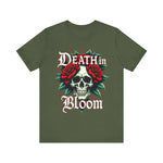 Gothic Floral Skull T-Shirt - Death in Bloom Tee