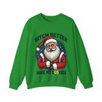 Sarcastic Santa Cookie Christmas Sweatshirt, Funny Festive Christmas Sweater