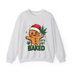 Let's Get Baked Funny Christmas Sweater, Funny Holiday Gingerbread Man Sweatshirt, Cannabis Humor Clothing