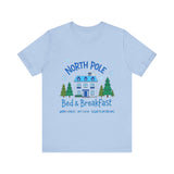 North Pole Bed & Breakfast Christmas Tee - Cozy Holiday T-Shirt