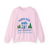 North Pole Bed & Breakfast Christmas Sweater - Cozy Holiday Sweatshirt