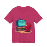 Sarcastic Monster Cartoon Tee: Funny "I Can't See Red Flags..." Monster T-Shirt