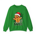 Let's Get Baked Funny Christmas Sweater, Funny Holiday Gingerbread Man Sweatshirt, Cannabis Humor Clothing