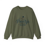 Frosty's Snowflake Café Christmas Sweatshirt, Festive Snowman Sweater
