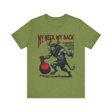 Sarcastic Krampus Christmas T-Shirt - "My Neck, My Back" Horror Graphic Tee