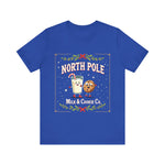 North Pole Milk & Cookie Co. Christmas T-Shirt - Festive Whimsical Tee