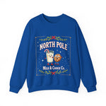North Pole Milk & Cookie Co. Christmas Sweatshirt - Festive Whimsical Sweater