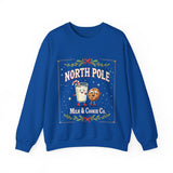 North Pole Milk & Cookie Co. Christmas Sweatshirt - Festive Whimsical Sweater