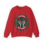 Experienced Ball Handler Funny Christmas Sweatshirt, Gothic Christmas Humor Sweater