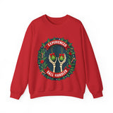 Experienced Ball Handler Funny Christmas Sweatshirt, Gothic Christmas Humor Sweater