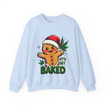 Let's Get Baked Funny Christmas Sweater, Funny Holiday Gingerbread Man Sweatshirt, Cannabis Humor Clothing