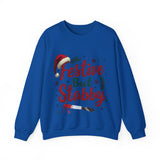 Festive But Stabby Funny Sweatshirt - Sarcastic Holiday Sweater