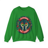 Experienced Ball Handler Funny Christmas Sweatshirt, Gothic Christmas Humor Sweater