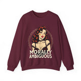 Morally Ambiguous Vintage Pinup Crewneck Sweatshirt