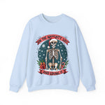 Funny Skeleton Christmas Sweater, On The Naughty List & Loving It Christmas Sweatshirt