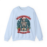 Funny Skeleton Christmas Sweater, On The Naughty List & Loving It Christmas Sweatshirt
