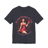 Vintage-Inspired Pink Pomegranate Club Persephone Tee, Retro Coquette Graphic Shirt
