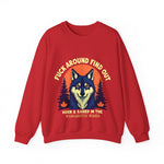 Sarcastic FAFO Wolf Sweatshirt, Funny FAFO Statement Sweater