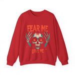 Spooky Skull Sweatshirt - Fear Me Love Me Crewneck