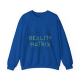 Matrix-Inspired Crewneck Sweatshirt - Reality is a Matrix Sweater