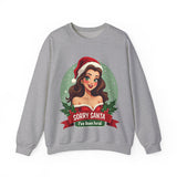 Funny Christmas Coquette Pin Up Girl Sweatshirt, Sarcastic Coquette Christmas Sweater