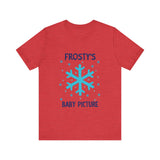 Cute Frosty Christmas Tee - "Frosty's First Baby Picture" Whimsical Christmas T-Shirt