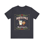 North Pole Milk & Cookie Co. Christmas T-Shirt - Festive Whimsical Tee