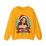 Funny Christmas Coquette Pin Up Girl Sweatshirt, Sarcastic Coquette Christmas Sweater