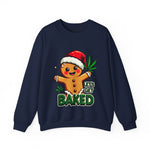Let's Get Baked Funny Christmas Sweater, Funny Holiday Gingerbread Man Sweatshirt, Cannabis Humor Clothing
