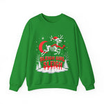 Gothic Skeleton Reindeer Christmas Sweatshirt - Sleigh Girl Sleigh Holiday Sweater