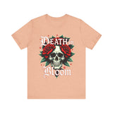 Gothic Floral Skull T-Shirt - Death in Bloom Tee