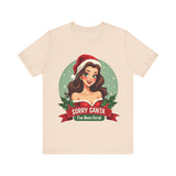 Funny Christmas Pin Up Girl T-Shirt - Sarcastic Coquette Tee
