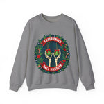 Experienced Ball Handler Funny Christmas Sweatshirt, Gothic Christmas Humor Sweater