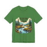 Funny Nature-Inspired Graphic Tee - Sarcastic "Only Bank I Trust is the Riverbank" T-Shirt