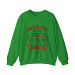 Mrs Claus in the Streets Ho Ho Ho In the Sheets Festive Funny Sweater