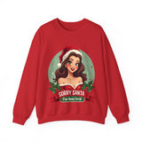 Funny Christmas Coquette Pin Up Girl Sweatshirt, Sarcastic Coquette Christmas Sweater