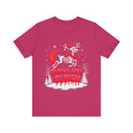 Gothic Skeleton Reindeer Christmas Tee - Sleigh Girl Sleigh Holiday Shirt