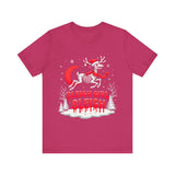 Gothic Skeleton Reindeer Christmas Tee - Sleigh Girl Sleigh Holiday Shirt