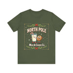 North Pole Milk & Cookie Co. Christmas T-Shirt - Festive Whimsical Tee