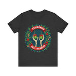 Experienced Ball Handler Funny Christmas T-Shirt: Gothic Christmas Humor Tee