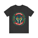 Experienced Ball Handler Funny Christmas T-Shirt: Gothic Christmas Humor Tee