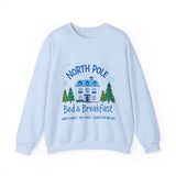 North Pole Bed & Breakfast Christmas Sweater - Cozy Holiday Sweatshirt