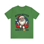 Santa Cookie Sarcastic Tee, Funny Santa T-Shirt, Funny Christmas Clothing
