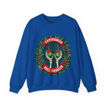 Experienced Ball Handler Funny Christmas Sweatshirt, Gothic Christmas Humor Sweater