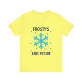 Cute Frosty Christmas Tee - "Frosty's First Baby Picture" Whimsical Christmas T-Shirt